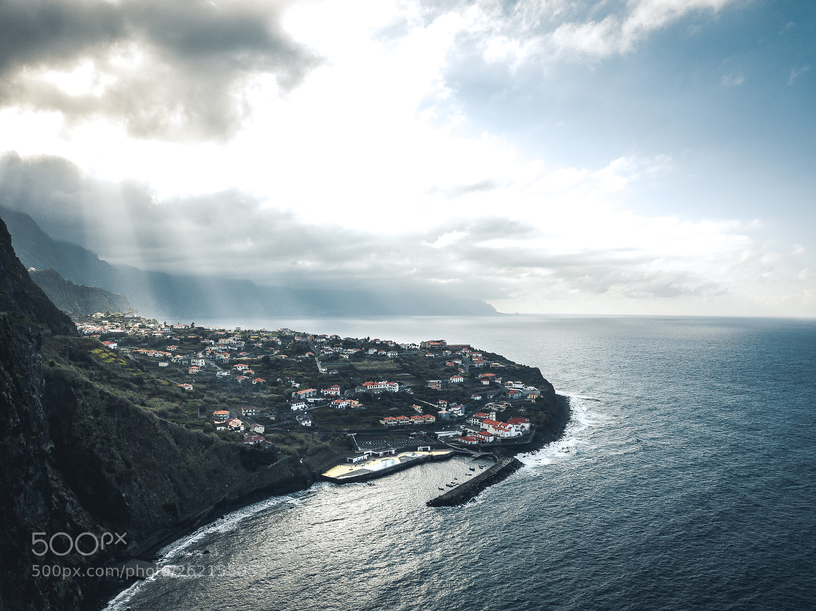 DJI FC220 sample photo. Rays and waves photography