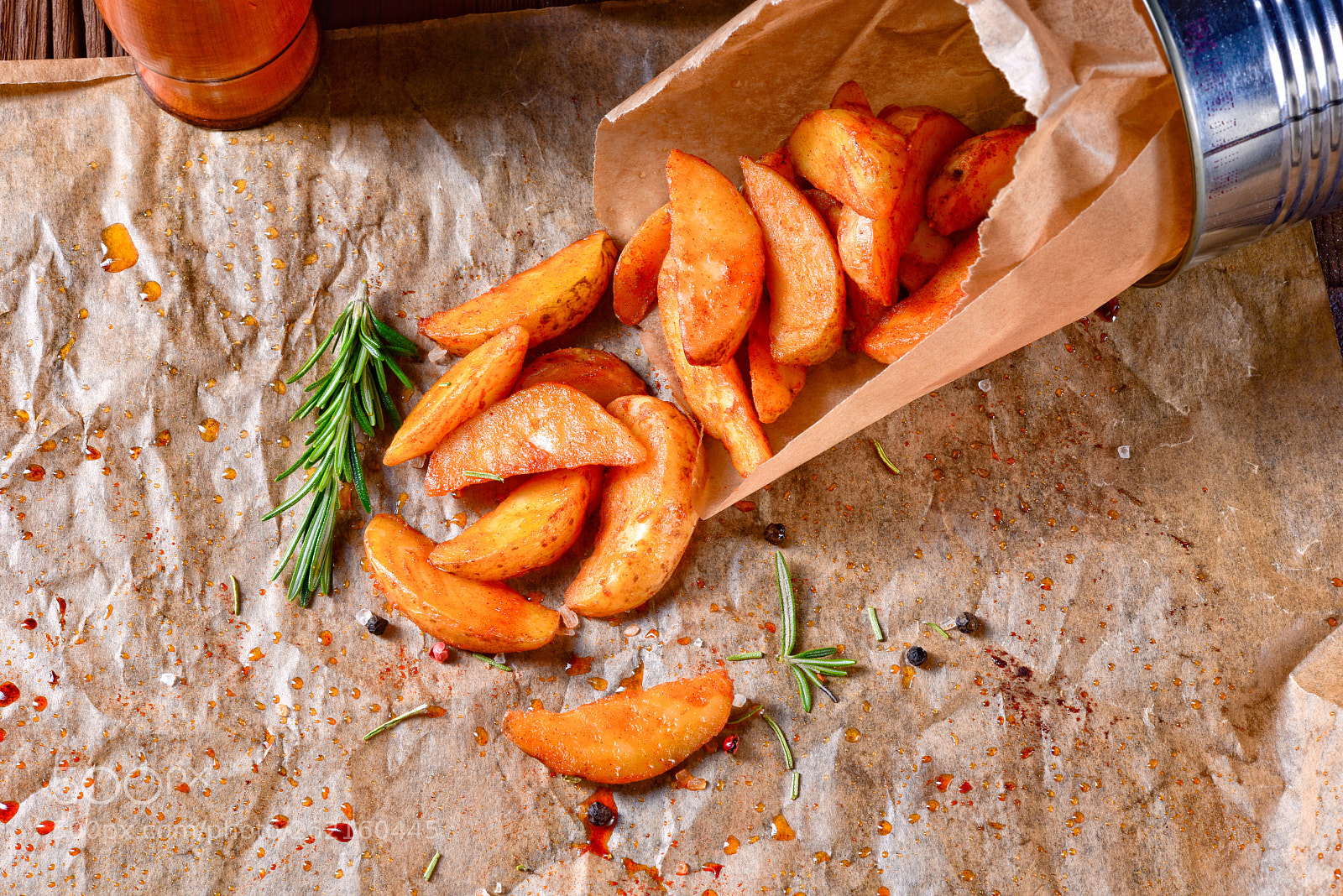Nikon D810 sample photo. Rosemary potato wedges from photography
