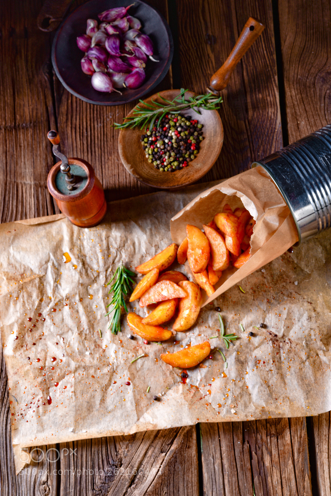 Nikon D810 sample photo. Rosemary potato wedges from photography