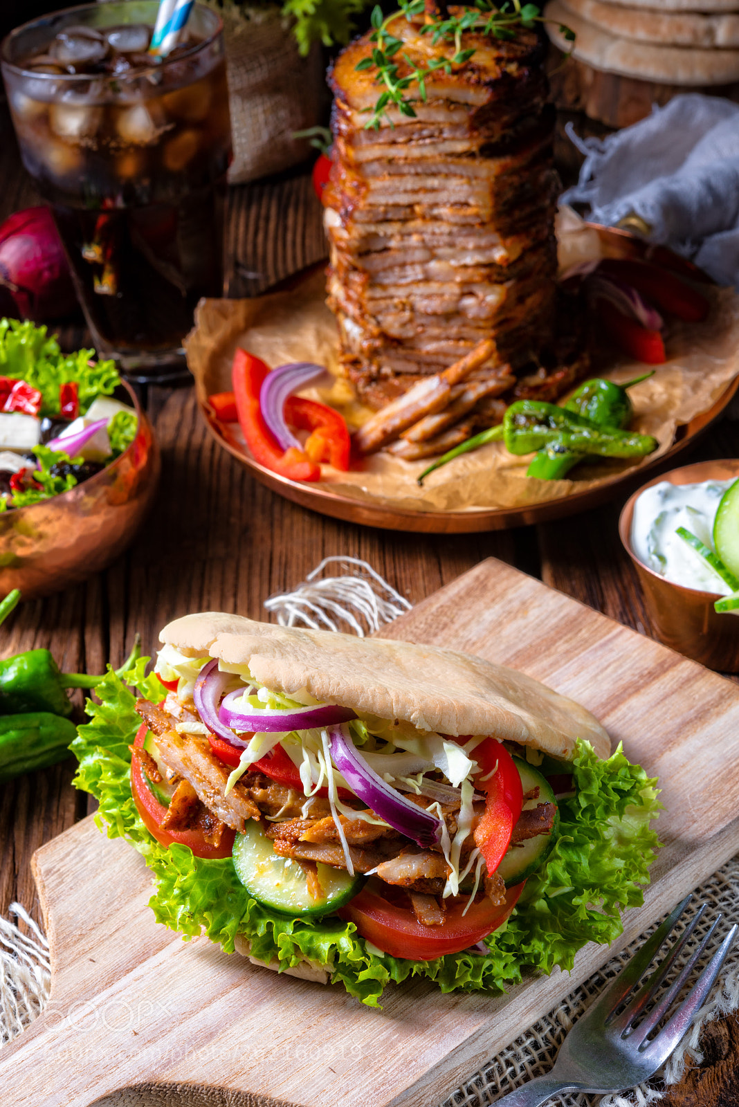 Nikon D810 sample photo. Crunchy pita with grilled photography