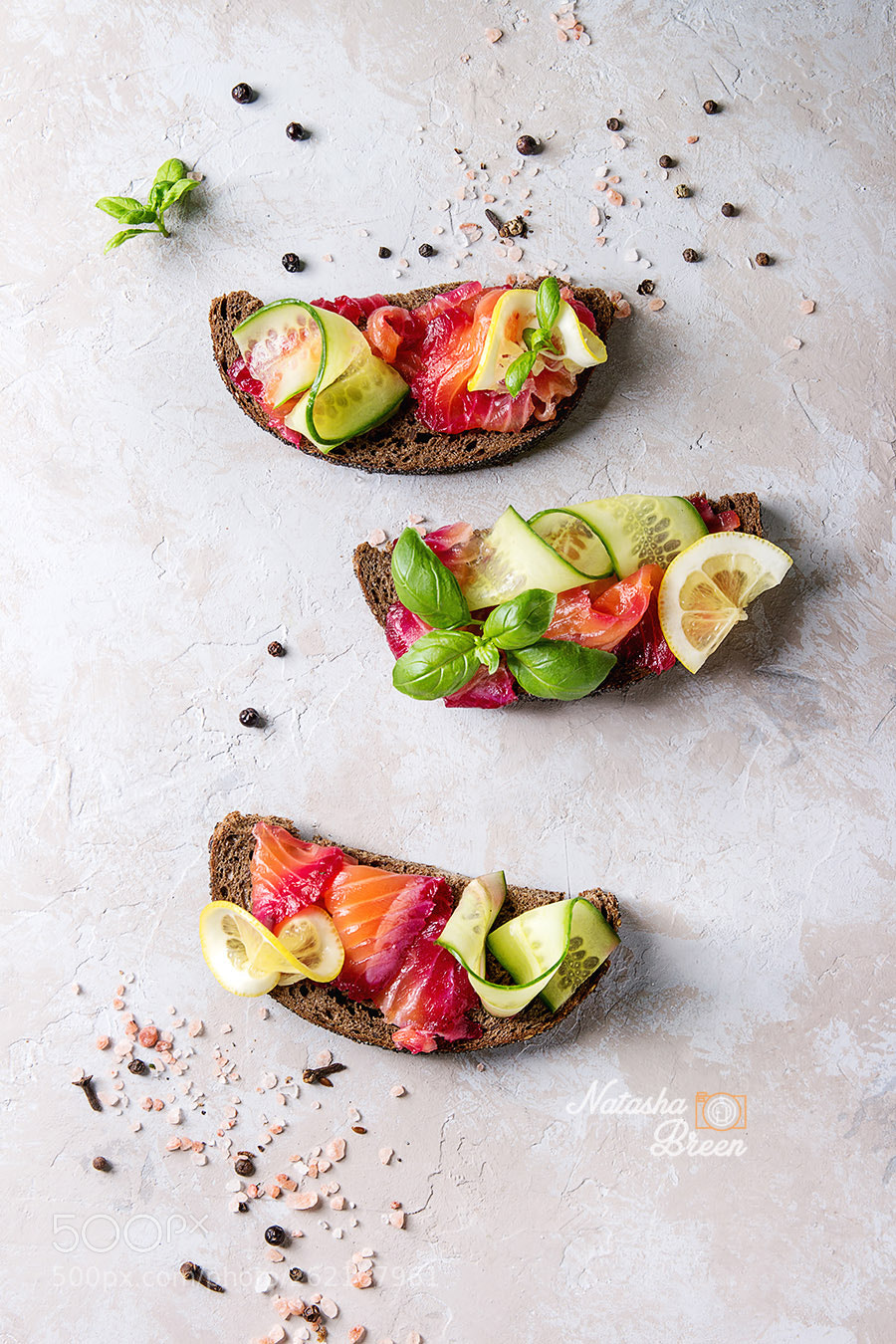 Canon EOS 700D (EOS Rebel T5i / EOS Kiss X7i) sample photo. Beetroot marinated salmon sandwiches photography