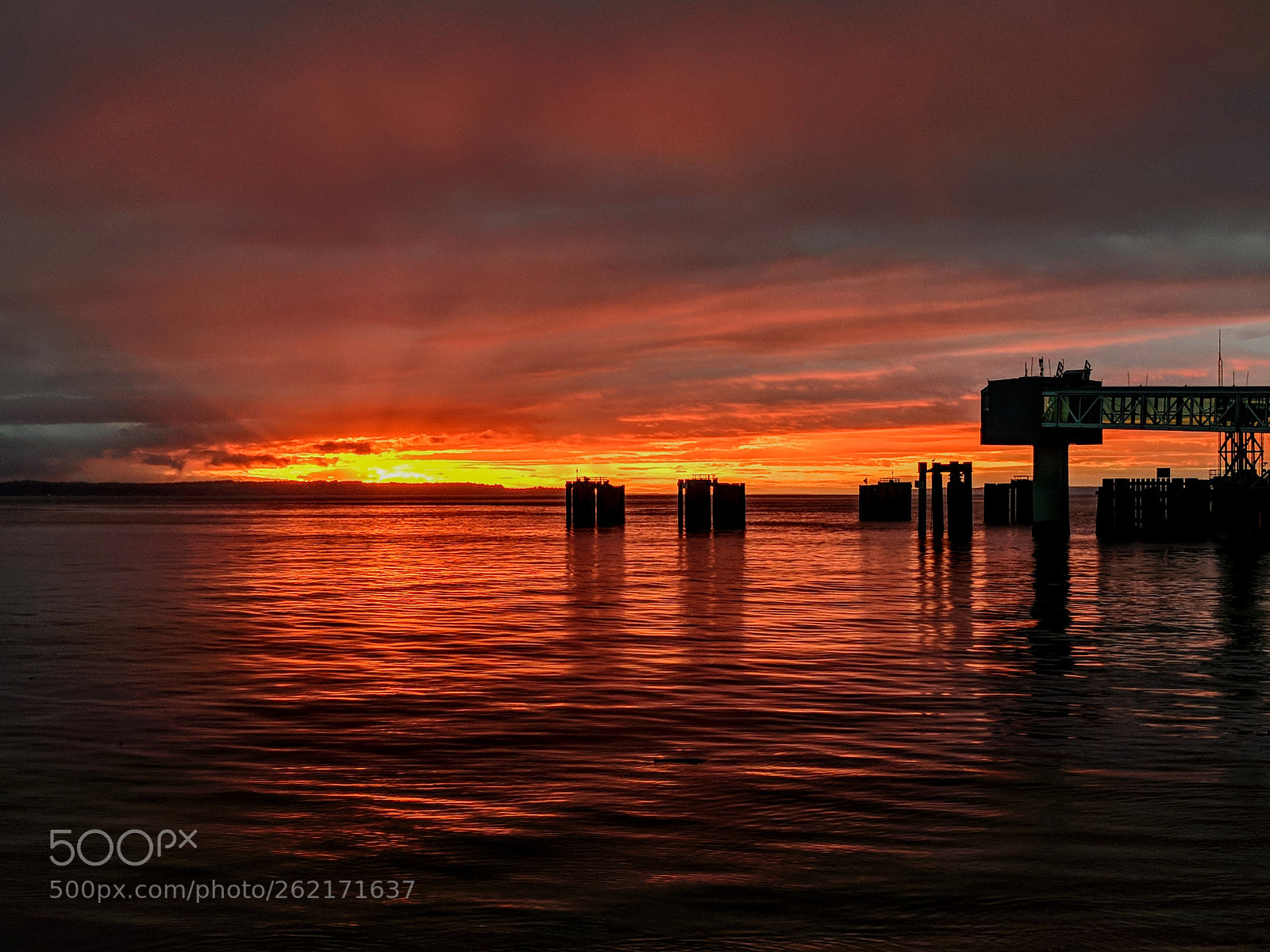 Google Pixel XL sample photo. Edmonds ferry sunset photography