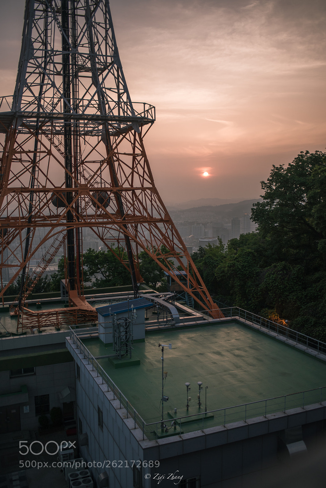 Nikon D750 sample photo. Sunset on seoul tower photography