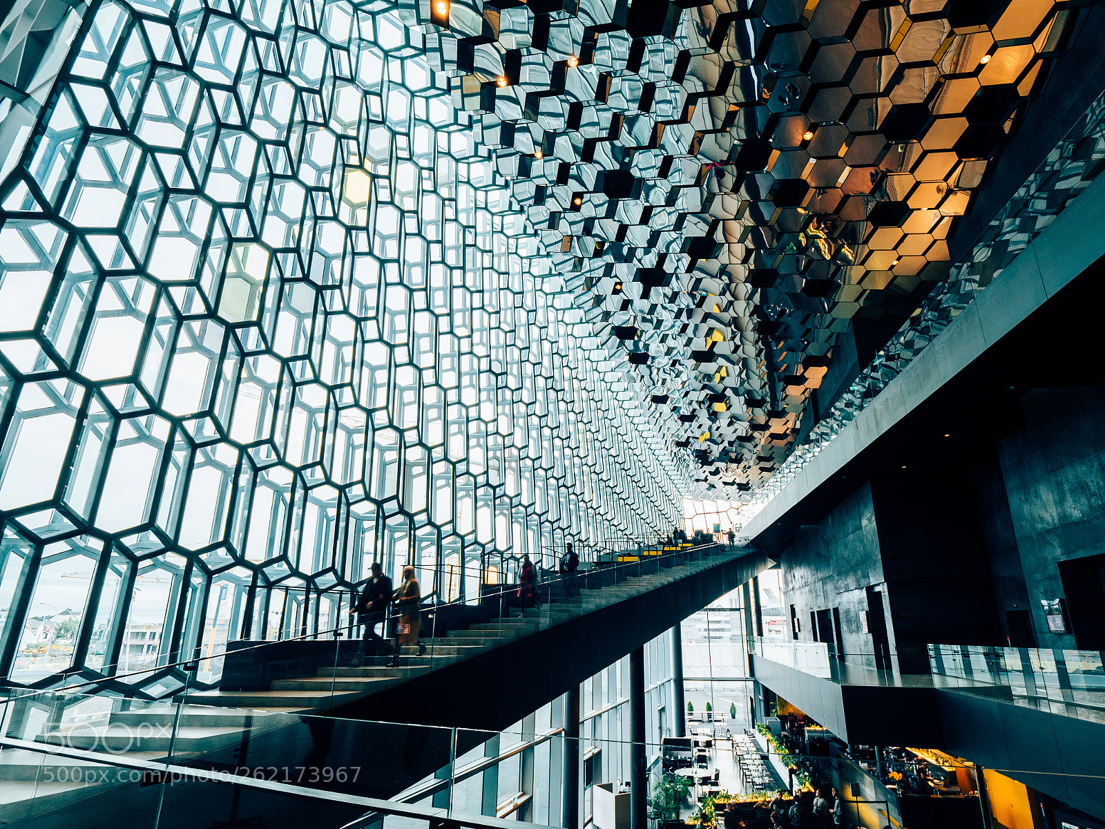 Olympus OM-D E-M5 II sample photo. Harpa reykjavik concert hall photography
