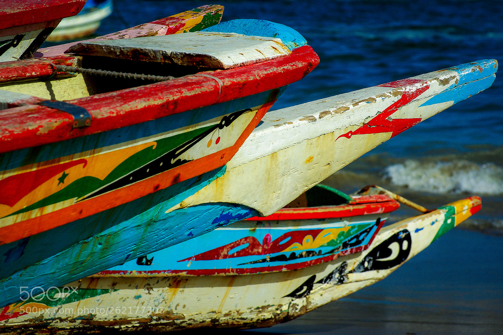 Pentax K10D sample photo. Colorful fishing boats photography