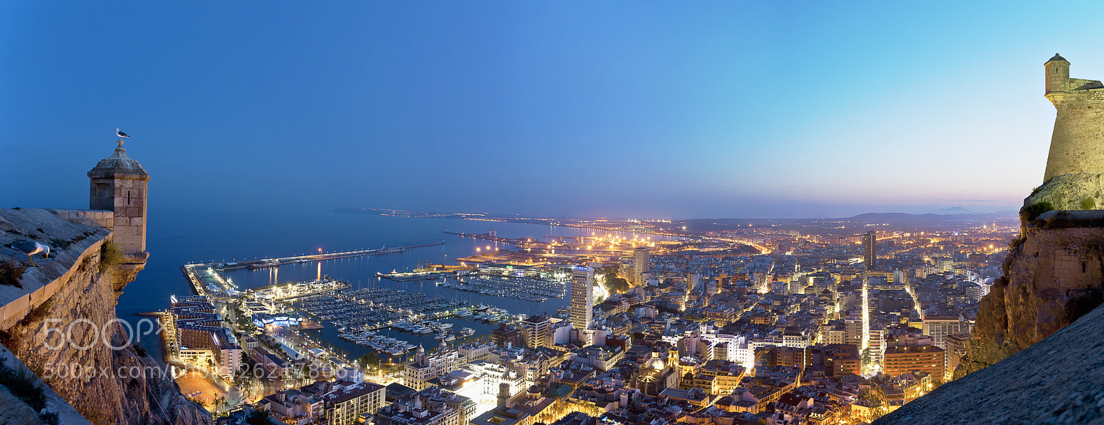 Nikon D90 sample photo. Alicante by night photography
