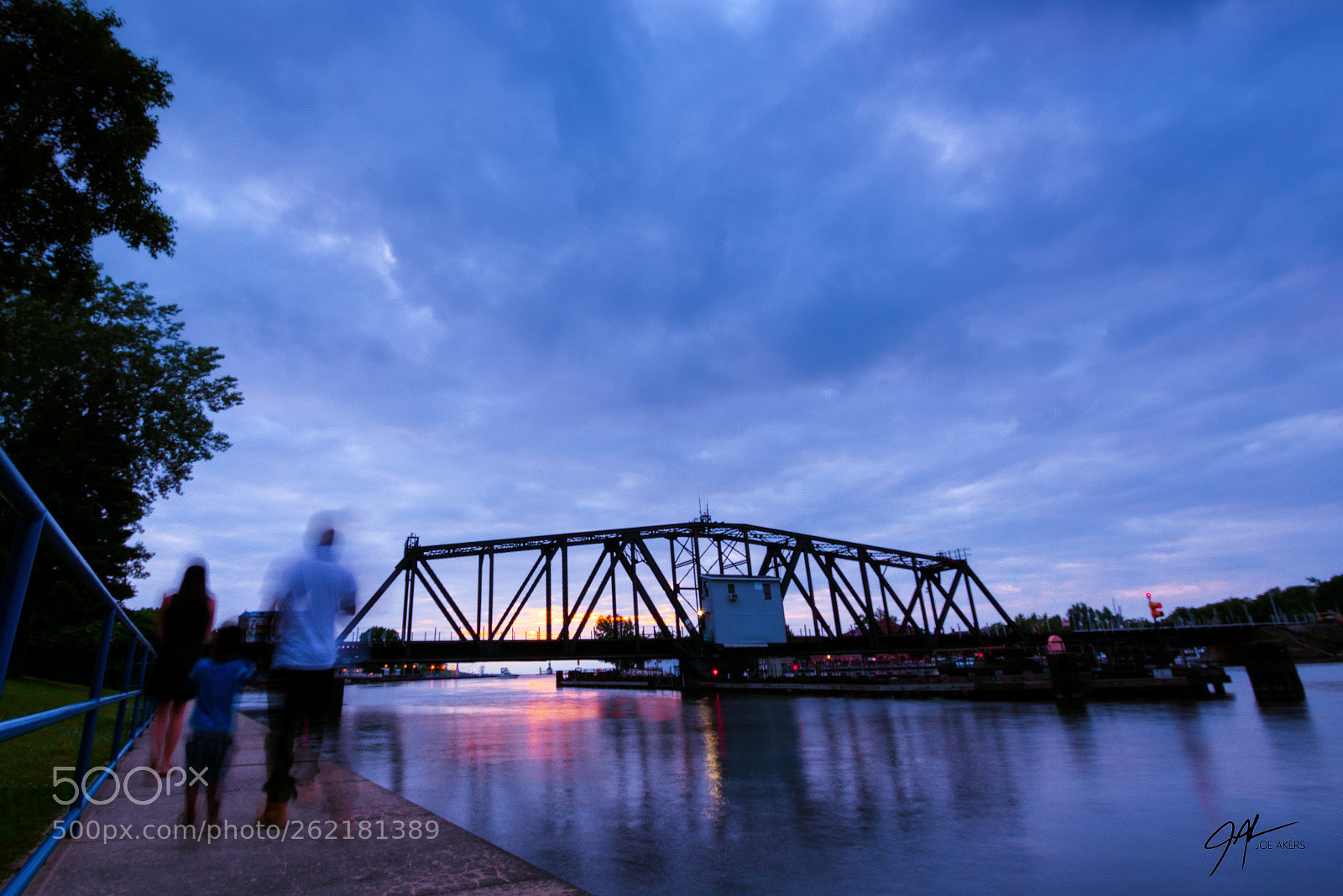 Nikon D750 sample photo. Twilight bridge photography
