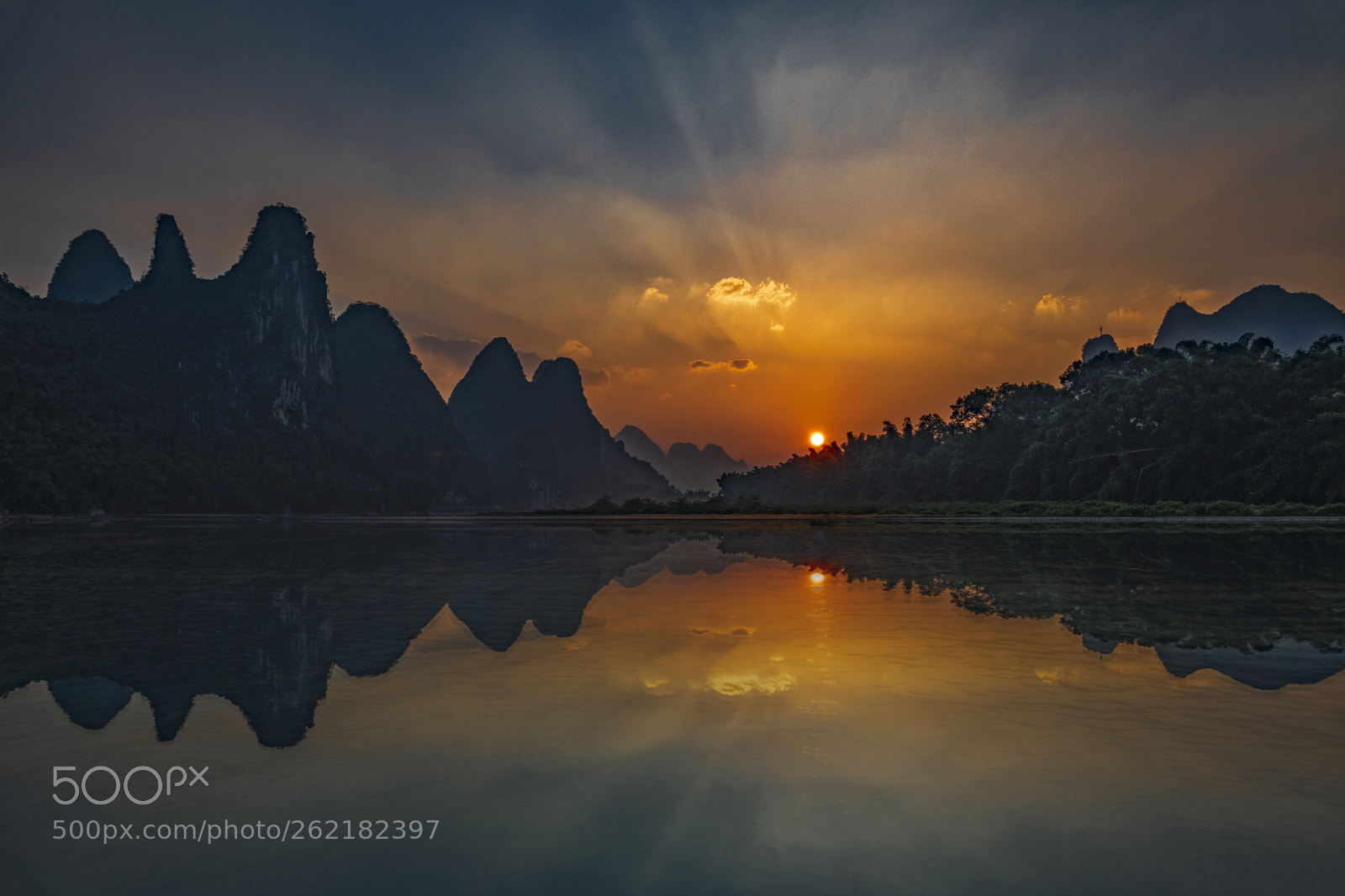 Sony Cyber-shot DSC-RX10 IV sample photo. Guilin hazy sunset photography