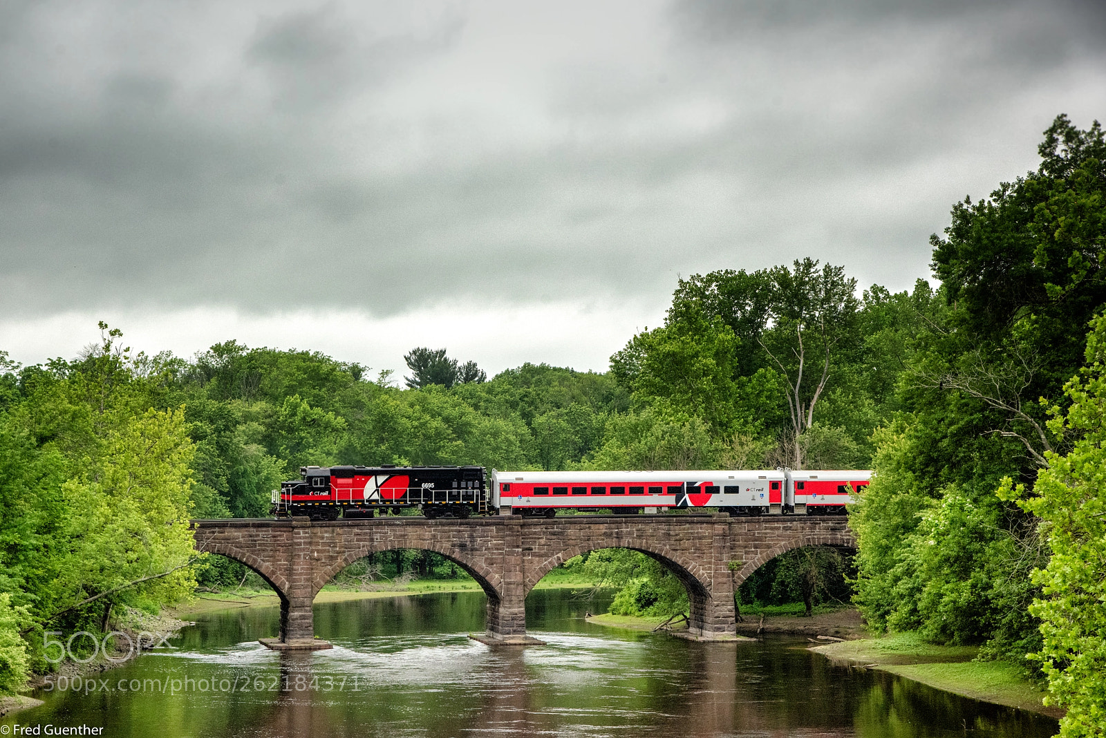 Nikon D810 sample photo. Ctrail train crosses farmington photography