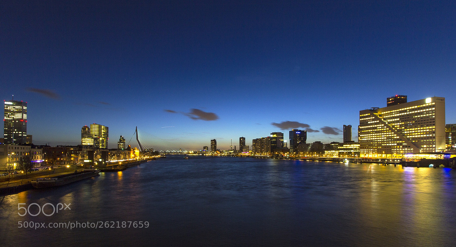Canon EOS 60D sample photo. Rotterdam in blue photography