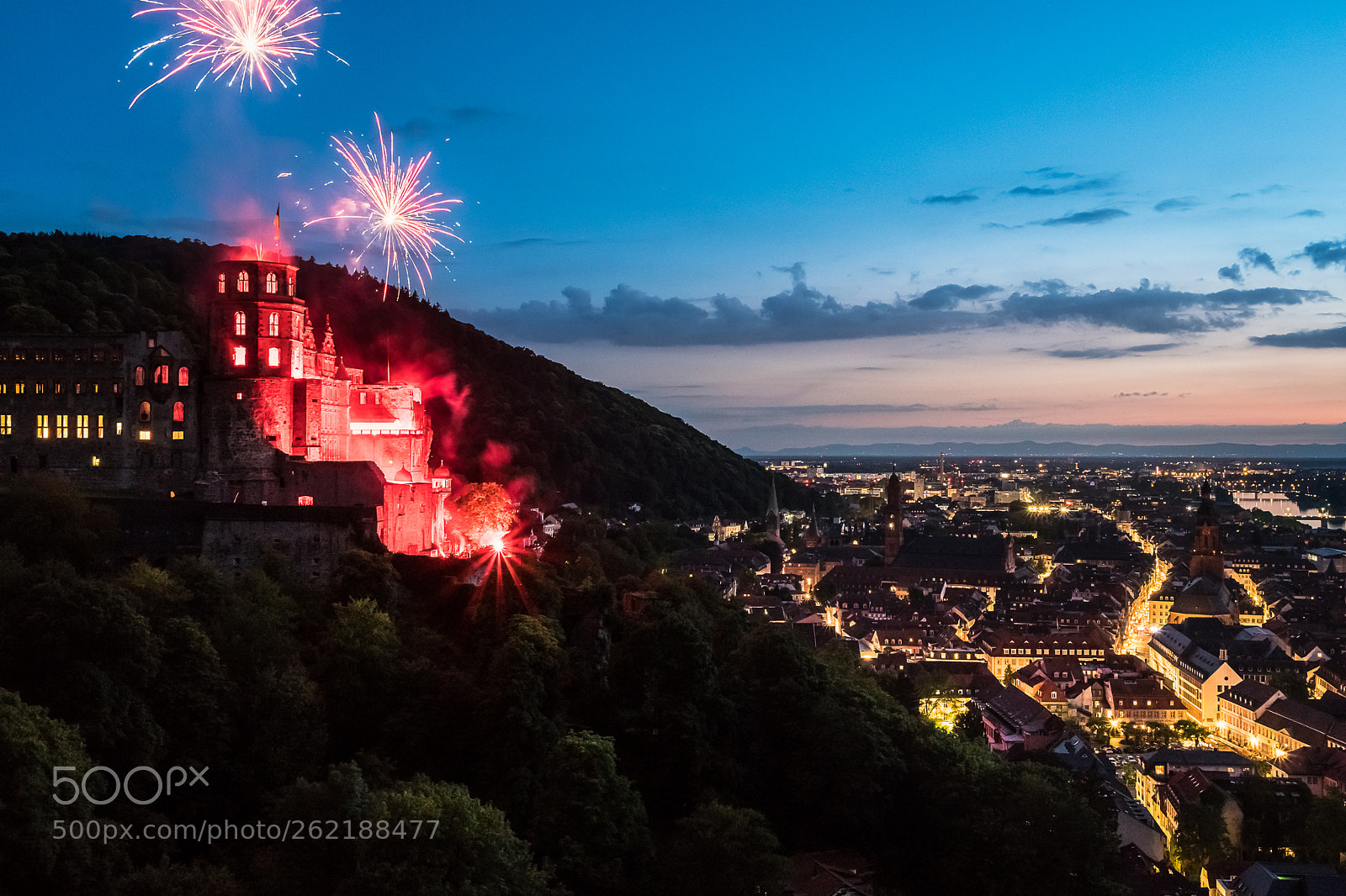Sony a6500 sample photo. Heidelberg castle and fireworks photography
