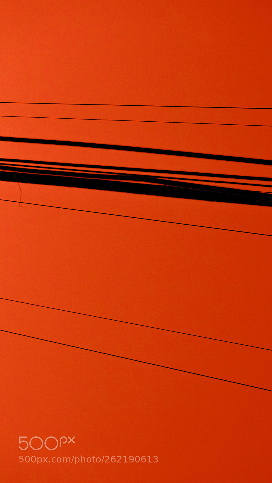 Sony a6300 sample photo. Red powerlines photography