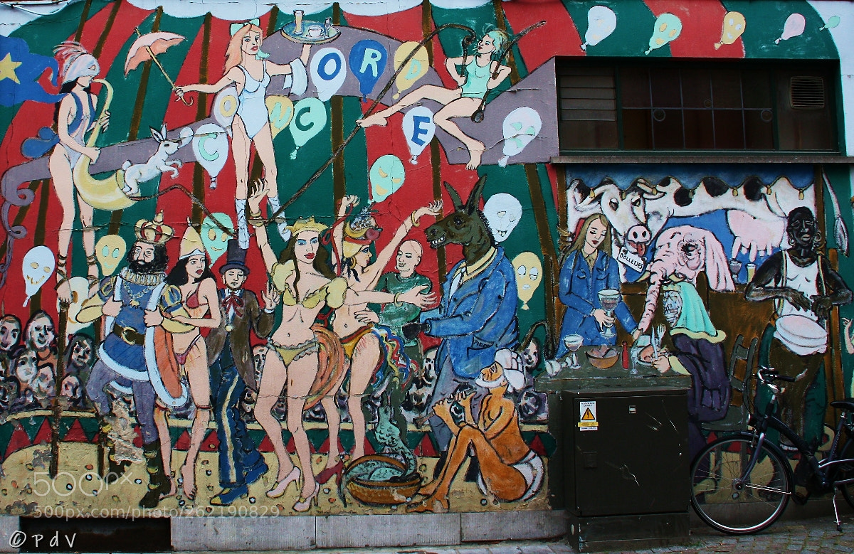 Canon EOS 450D (EOS Rebel XSi / EOS Kiss X2) sample photo. Graffiti circus photography