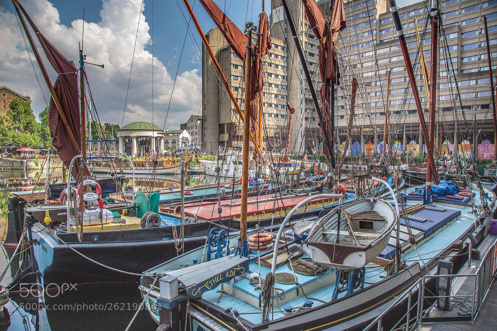 Canon EOS 6D sample photo. St catherines dock london photography