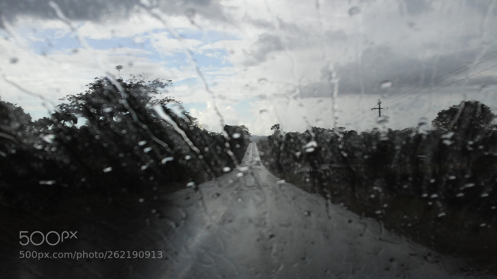 LG X STYLE sample photo. Heavy rain on the photography