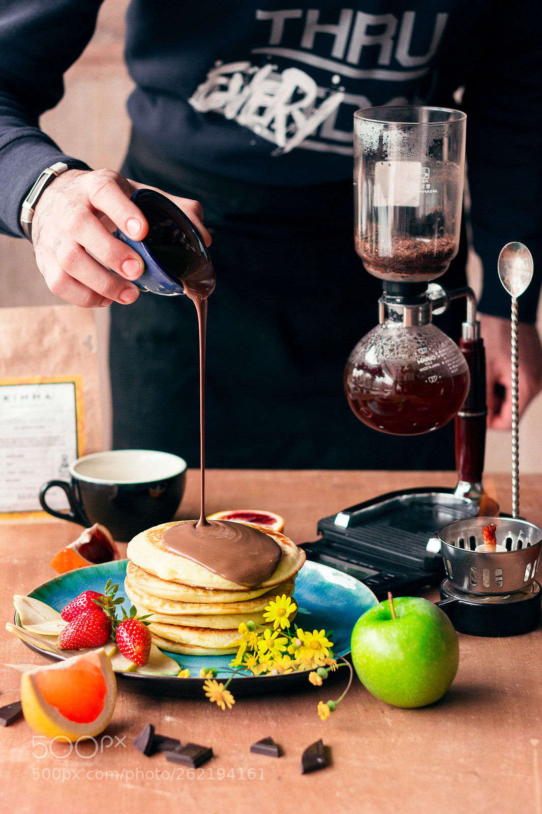 Canon EOS 60D sample photo. Pancake with chocolate mood photography