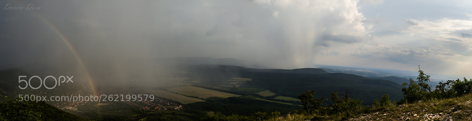 Canon EOS 800D (EOS Rebel T7i / EOS Kiss X9i) sample photo. Pilisszántó with rainbow photography
