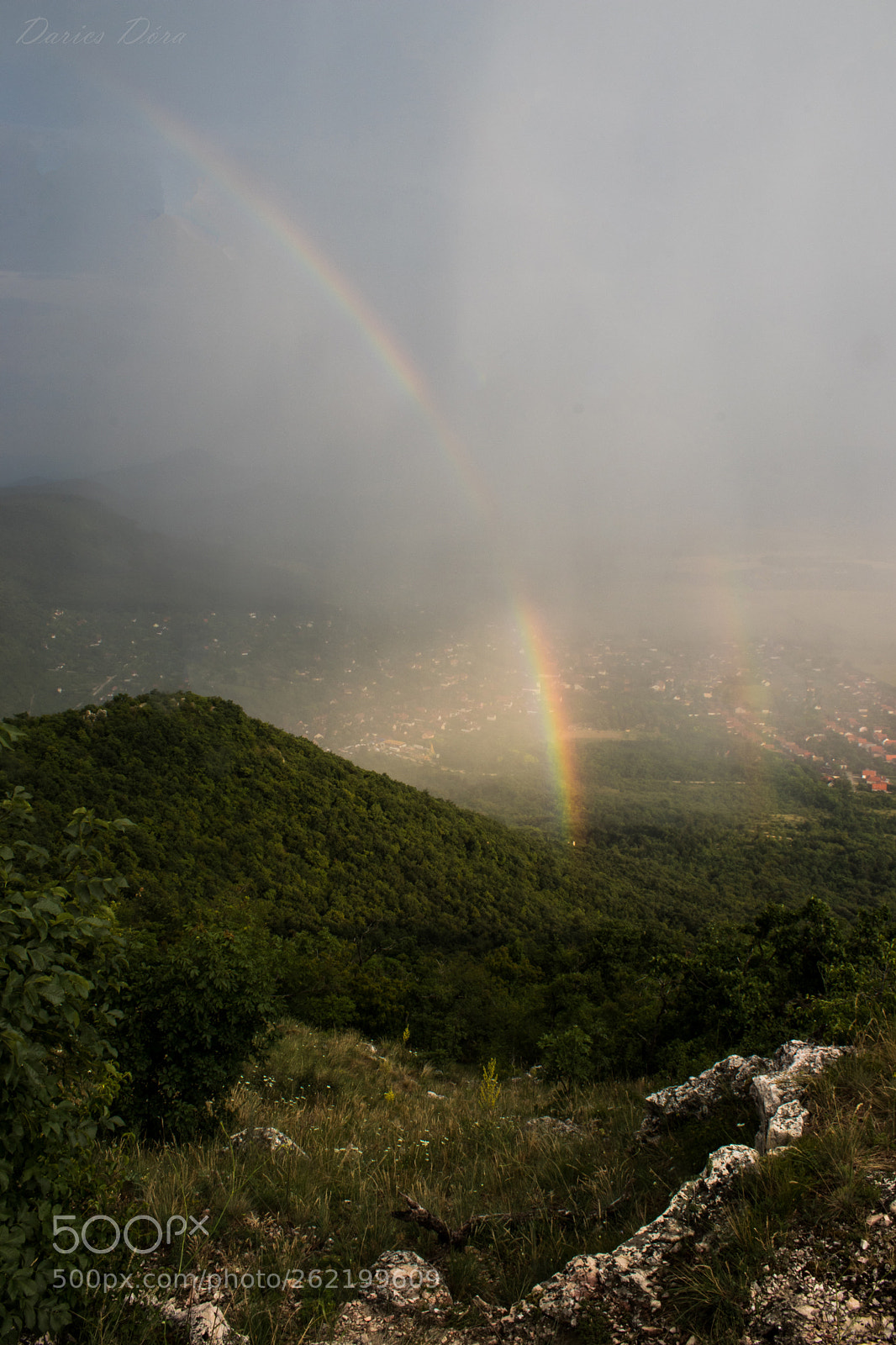 Canon EOS 800D (EOS Rebel T7i / EOS Kiss X9i) sample photo. Pilisszántó with rainbow photography