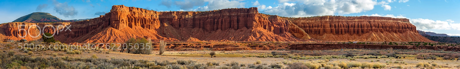 Nikon D700 sample photo. Sandstone cliffs, capitol reef photography