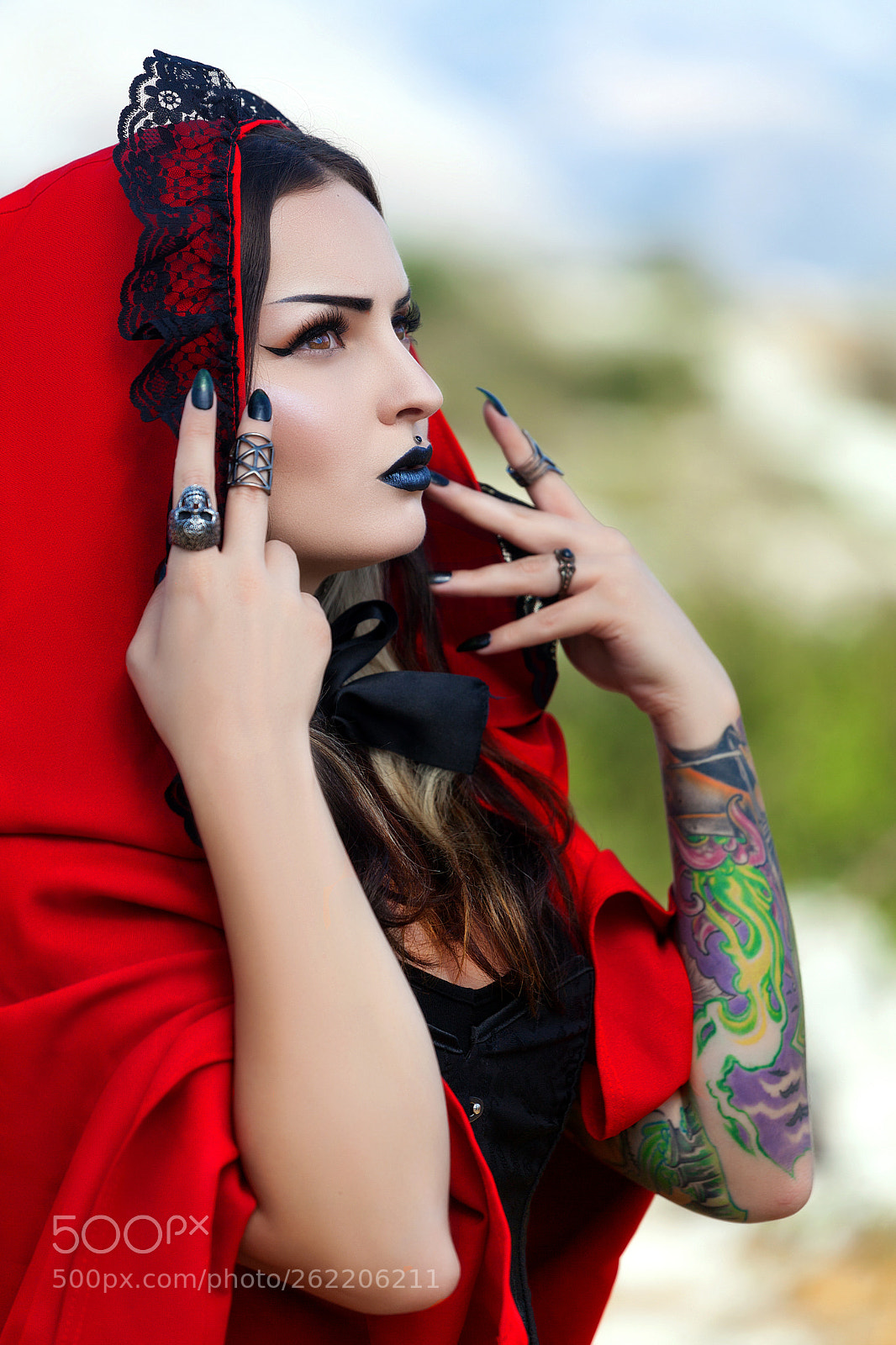 Canon EOS 5D Mark II sample photo. Red riding hood photography