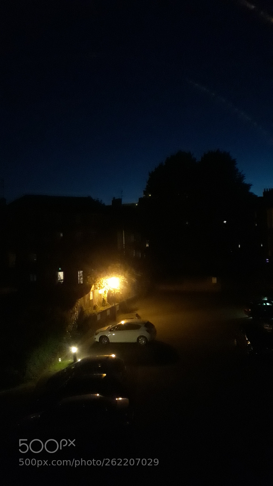 Samsung Galaxy J5 sample photo. Car park at dusk photography