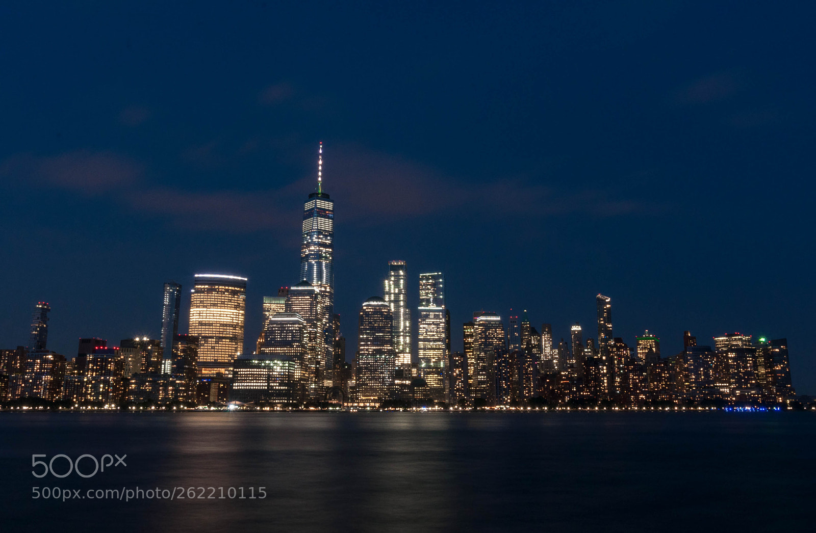 Nikon D90 sample photo. Financial district blue hour photography