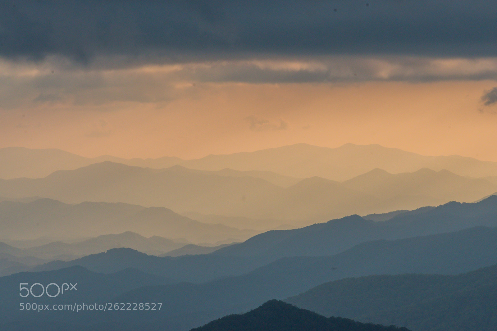 Nikon D5500 sample photo. Smoky mountains sunset photography