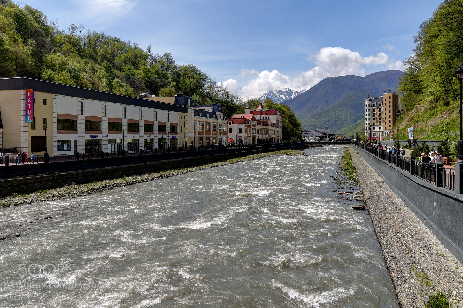 Olympus OM-D E-M10 sample photo. Krasnaya polyana. mzymta river photography