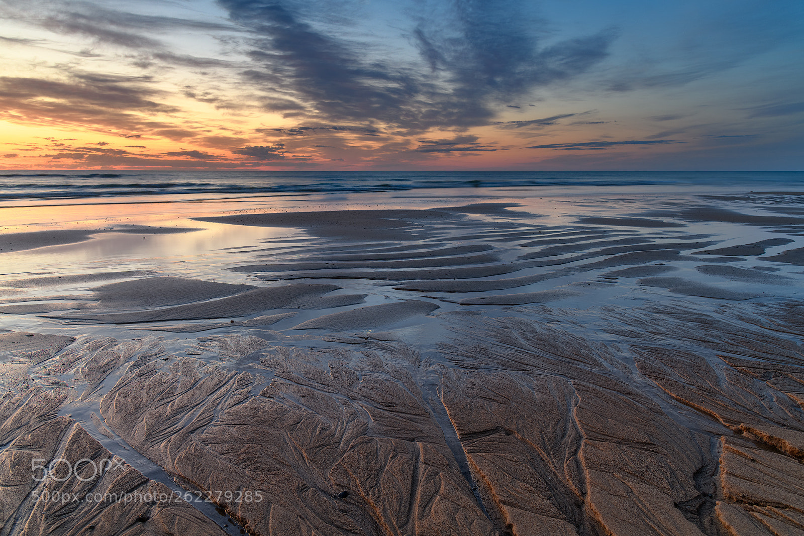 Nikon D850 sample photo. Sunrise at low tide photography