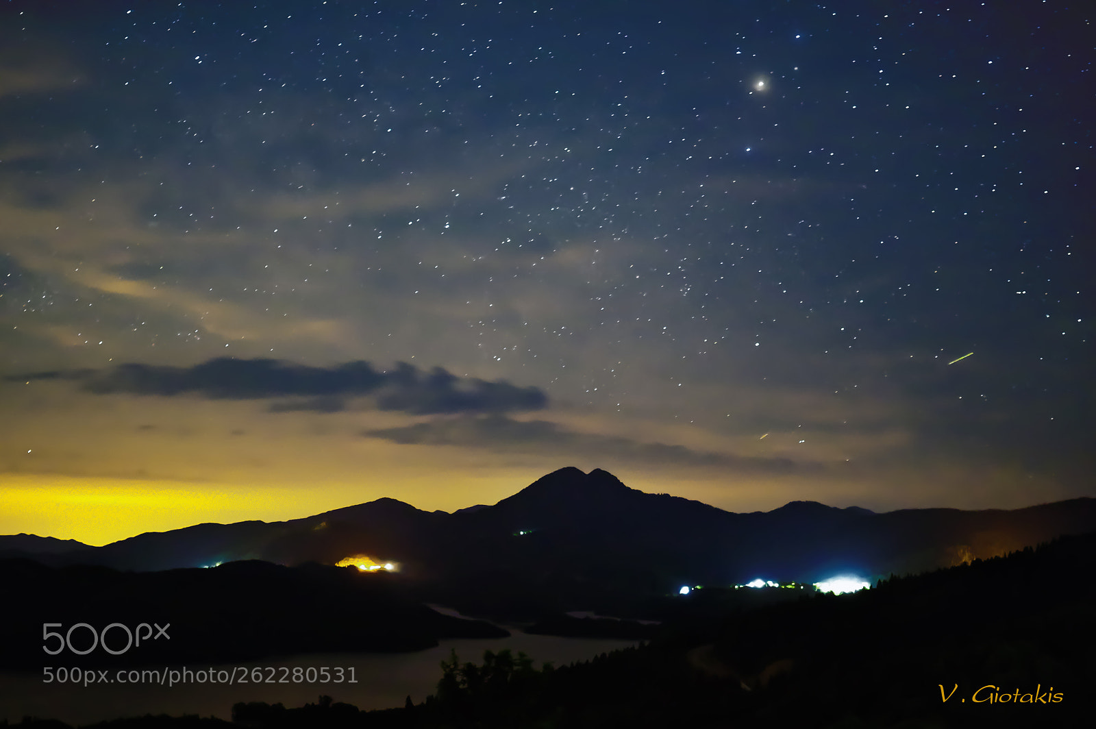 Pentax KP sample photo. Starry night over plastiras photography