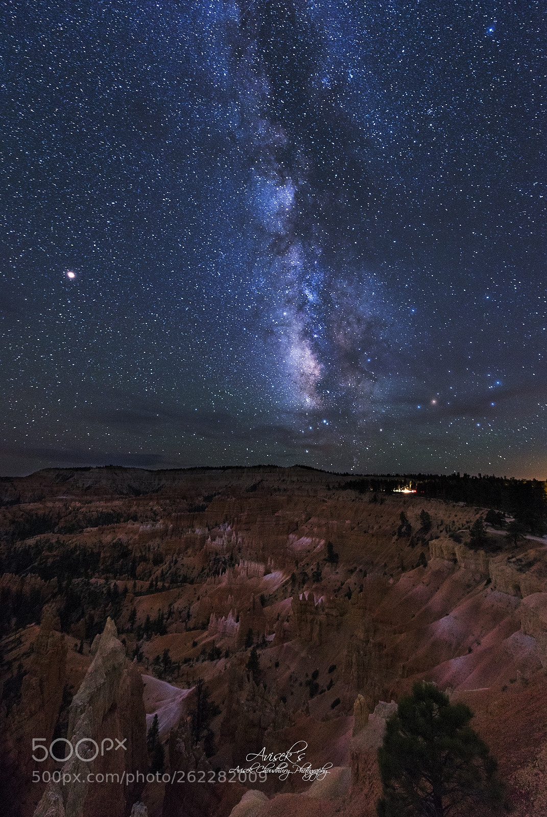Nikon D810 sample photo. Milky way over hoodoos photography