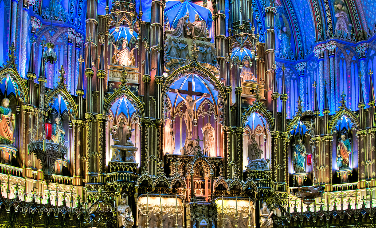 Nikon D300 sample photo. Notre dame alter photography