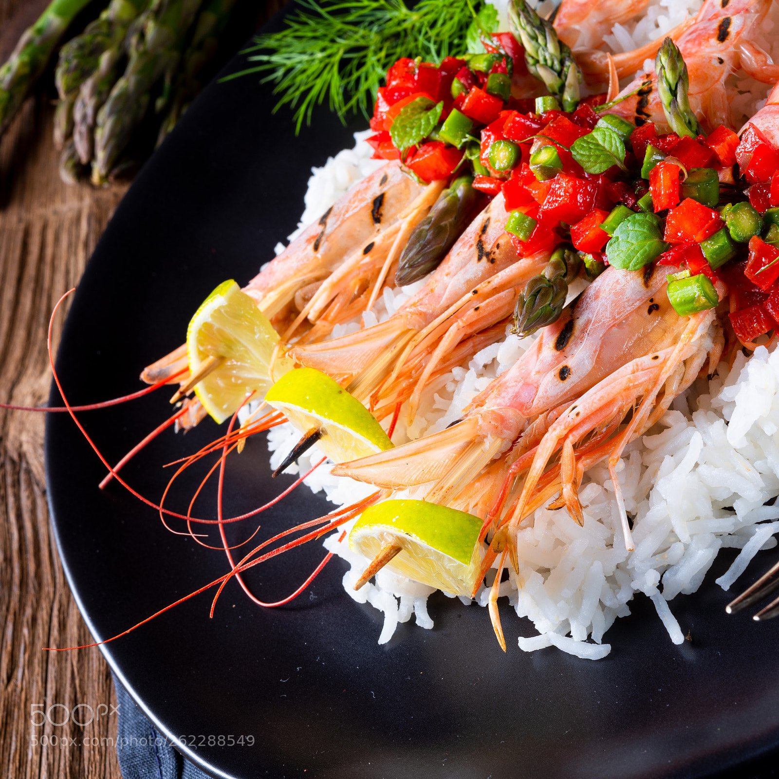 Nikon D810 sample photo. Grilled red argentine shrimps photography