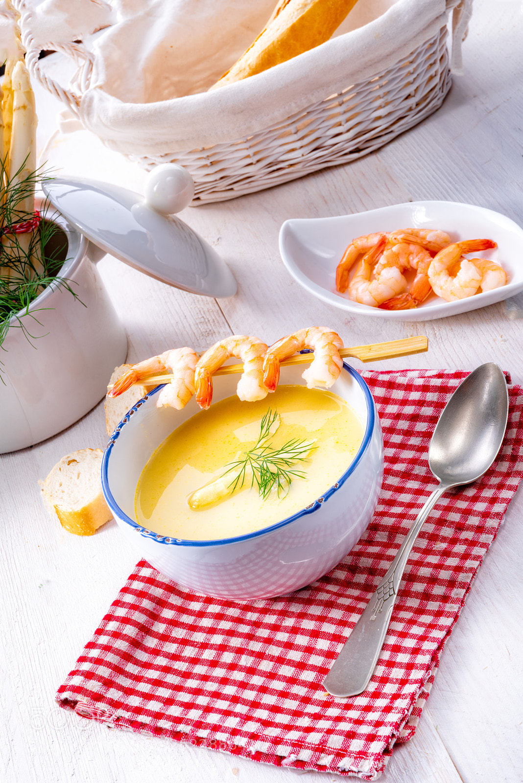 Nikon D810 sample photo. Rustic asparagus soup with photography