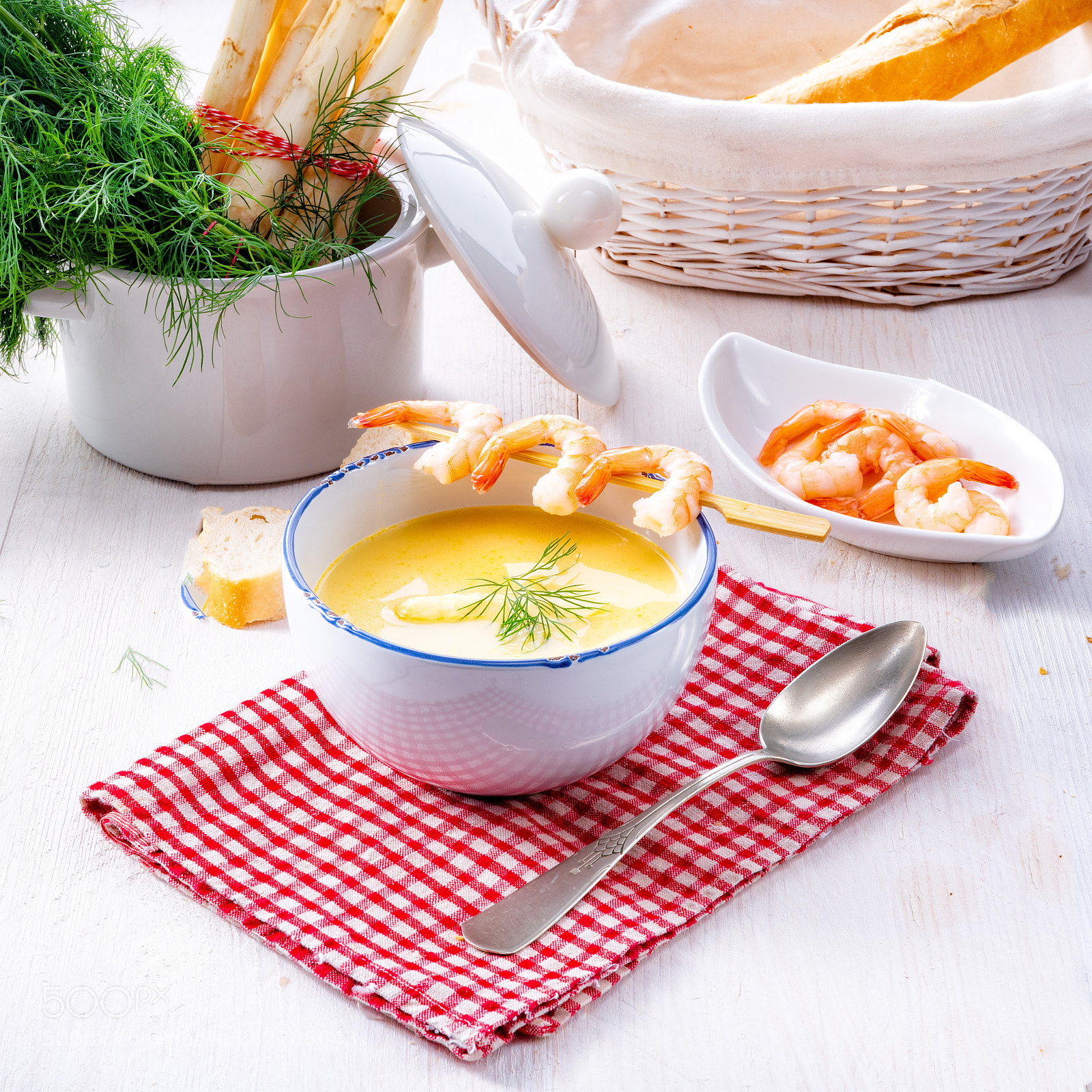 Nikon D810 sample photo. Rustic asparagus soup with photography