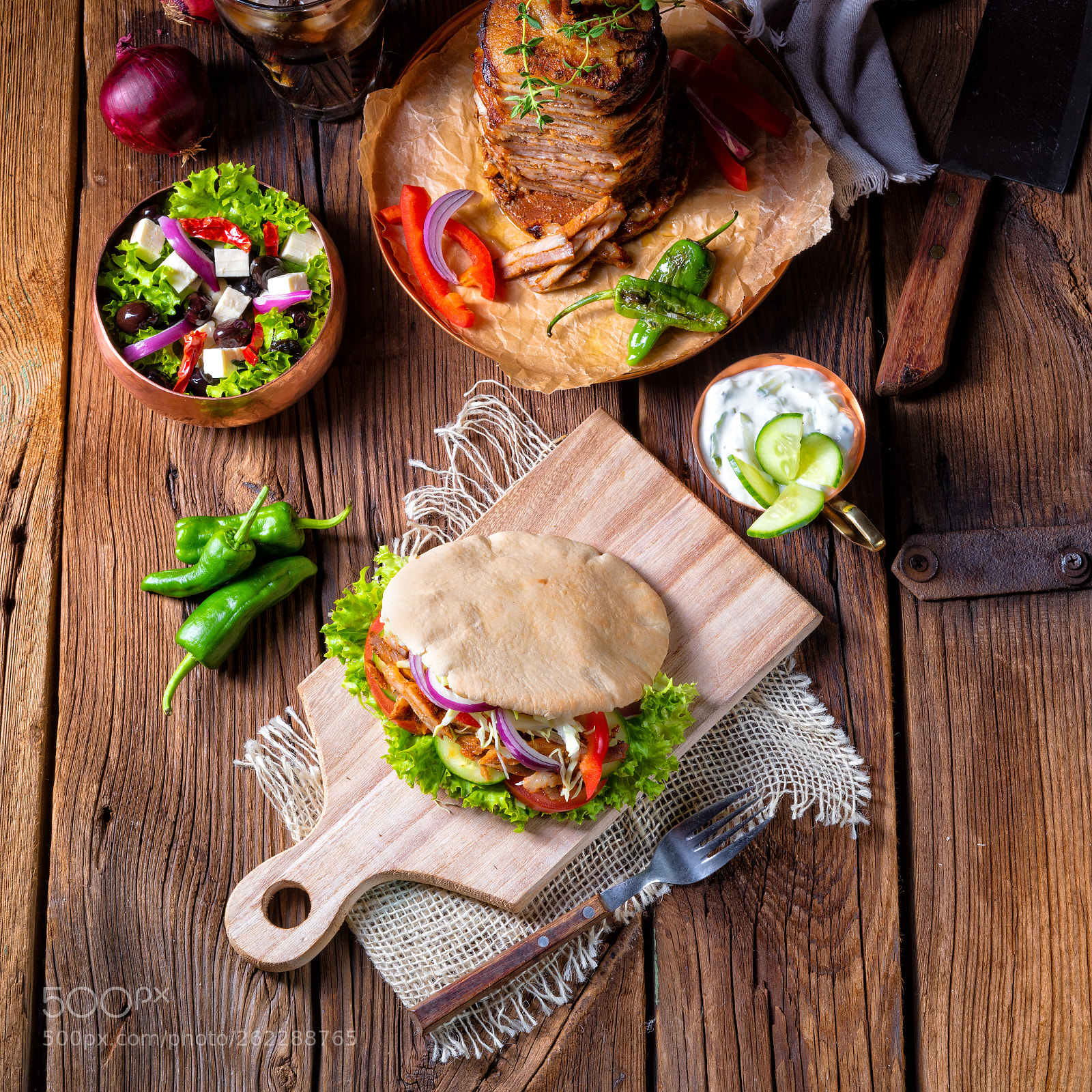 Nikon D810 sample photo. Crunchy pita with grilled photography
