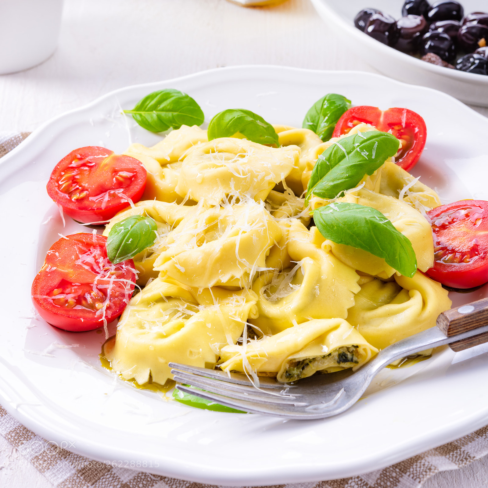 Nikon D810 sample photo. Ravioli with spinach filling photography