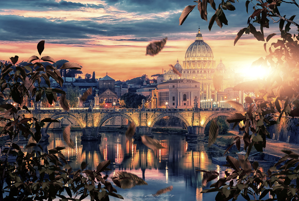 Last light on the Vatican City, автор — Manjik photography на 500px.com