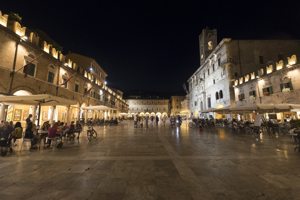 Ascoli Piceno (Marches, Italy), Piazza del Popolo by night by Claudio G. Colombo on 500px.com