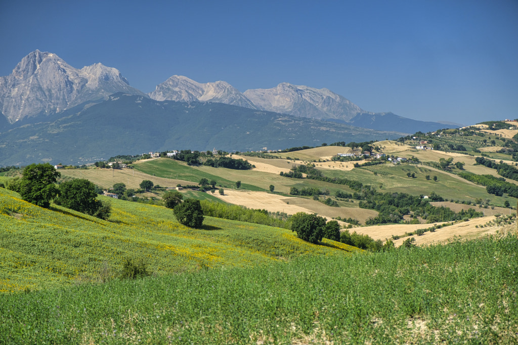 Landscape near Teramo (Abruzzi) at summer by Claudio G. Colombo on 500px.com