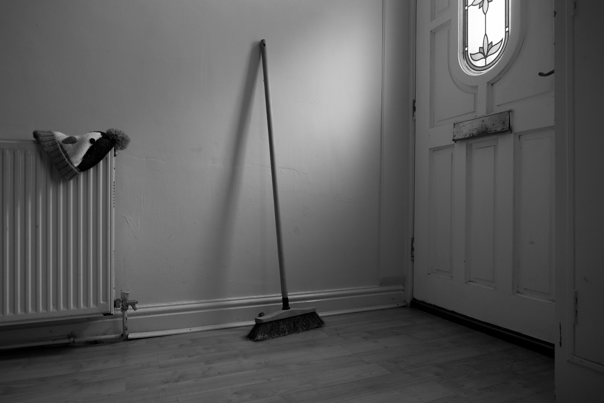 Broom in a room