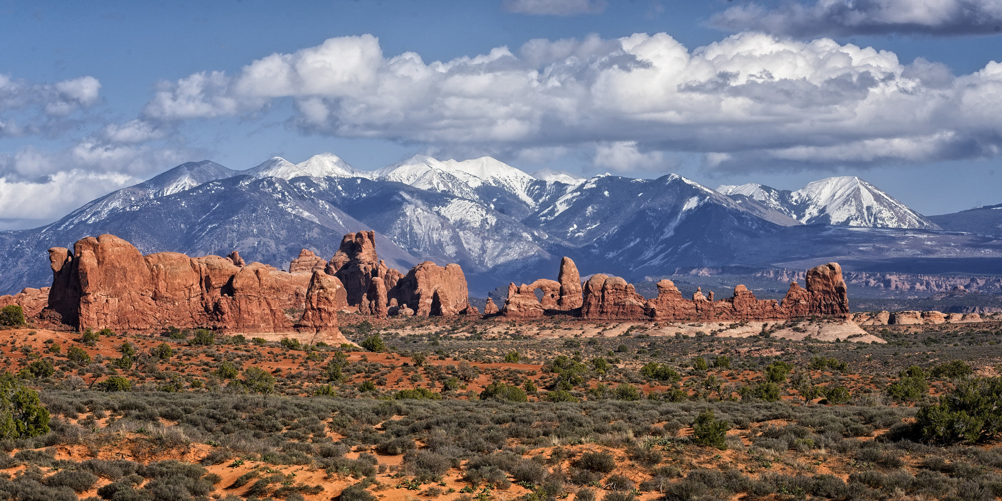 La Sal Mountains from Arches NP by David Laurence Sharp / 500px