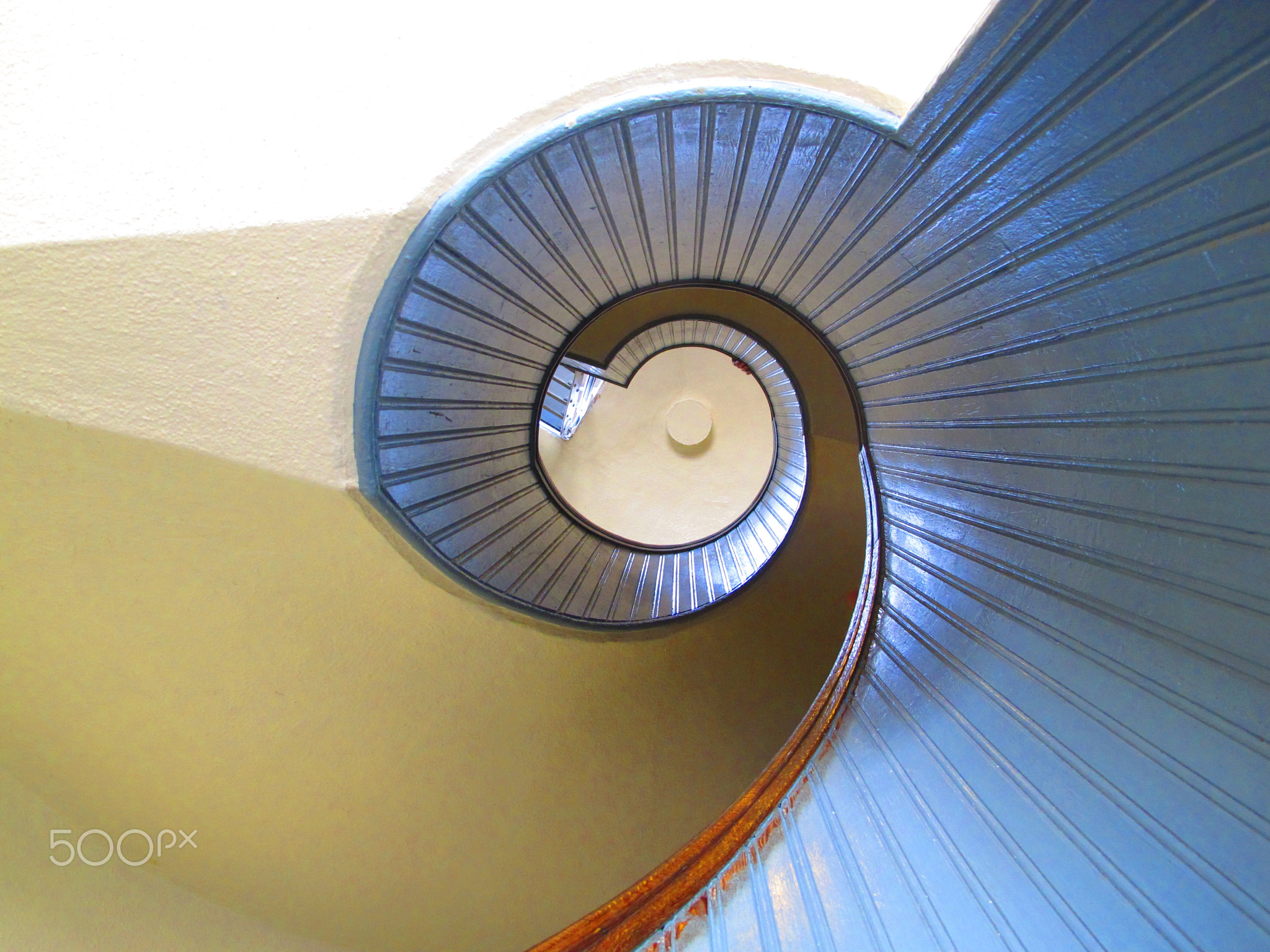 Looking Up Spiral Staircase