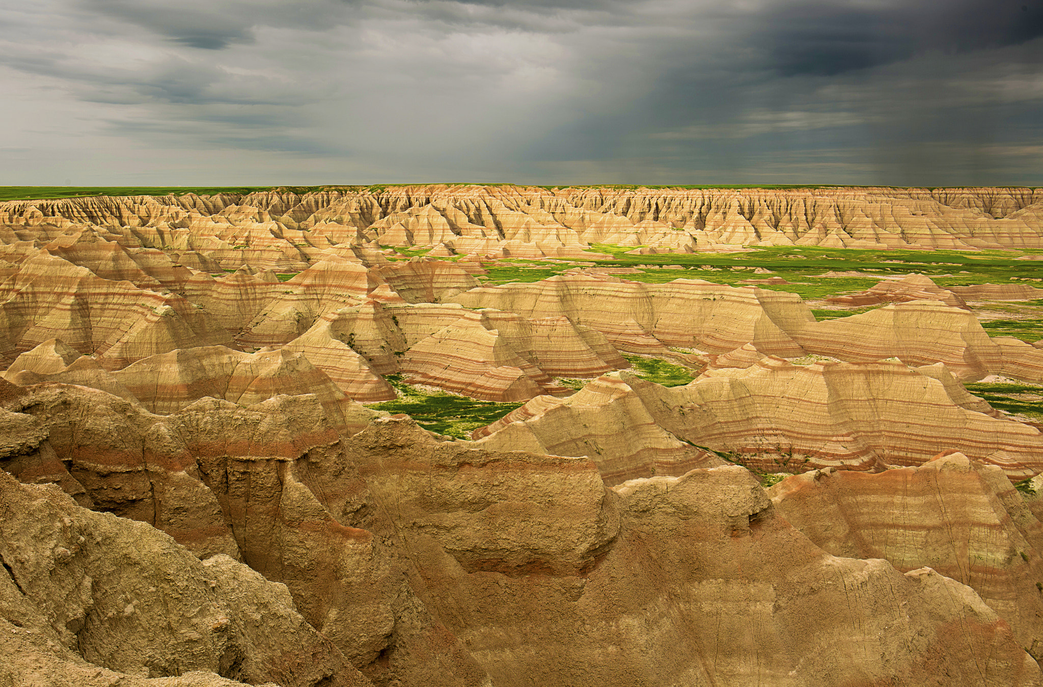 South Dakoda, Badlands National Parkig Badlands Overlook,
