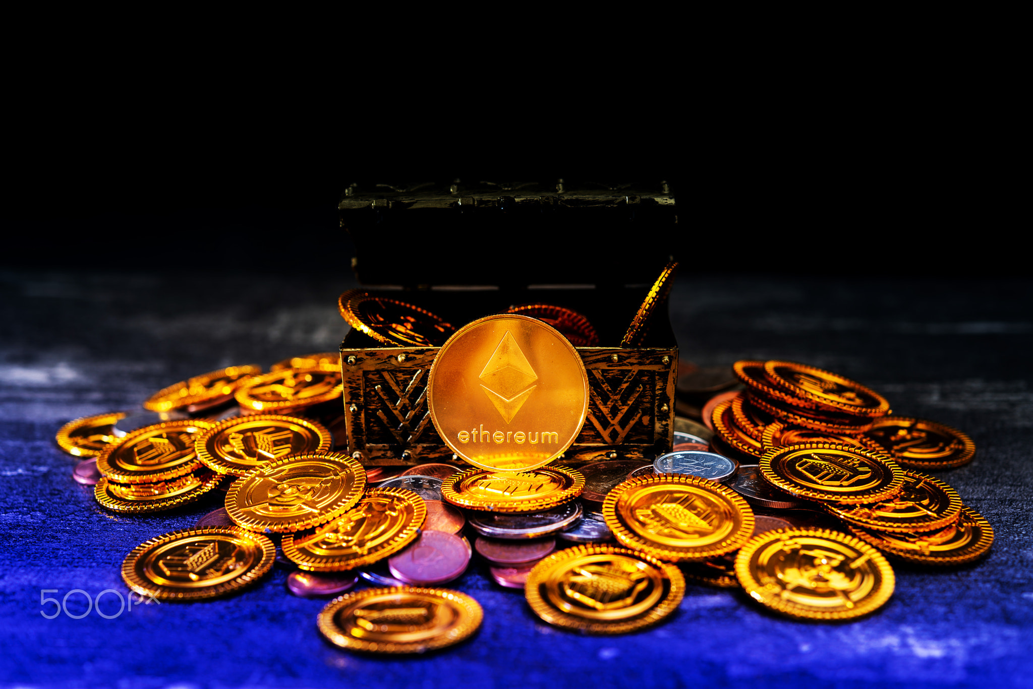 Crypto currency Ethereum was found in the treasure box