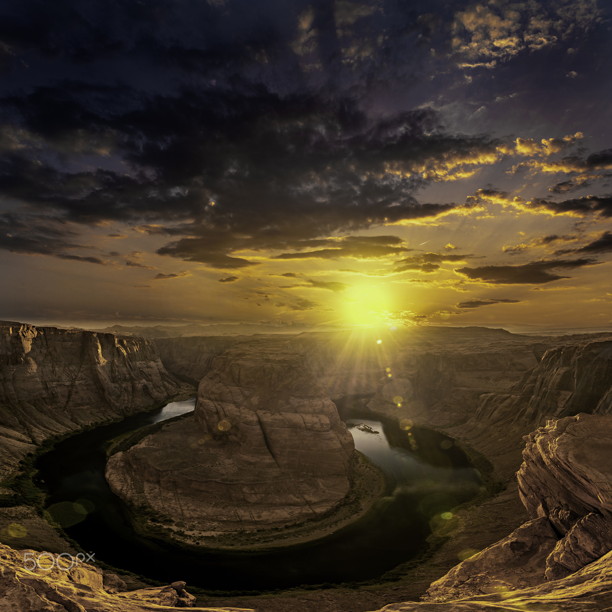 Sunset at Horseshoe bend