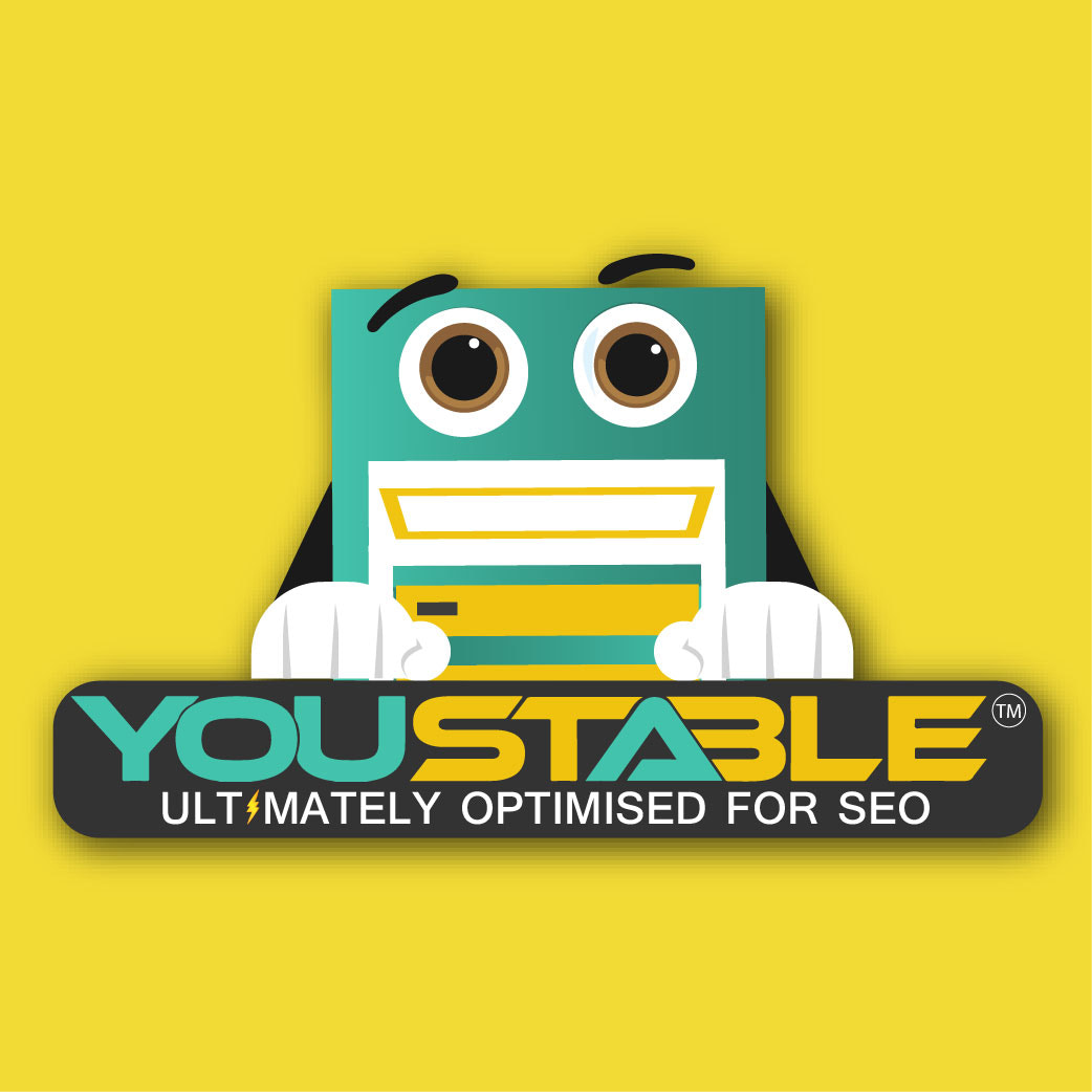 Youstable logo with mascoat