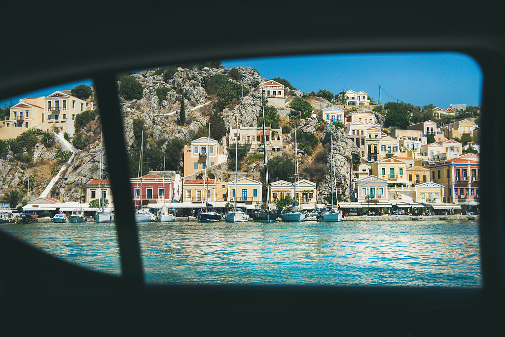 Backseat view over Greek island marina by Anna Ivanova on 500px.com