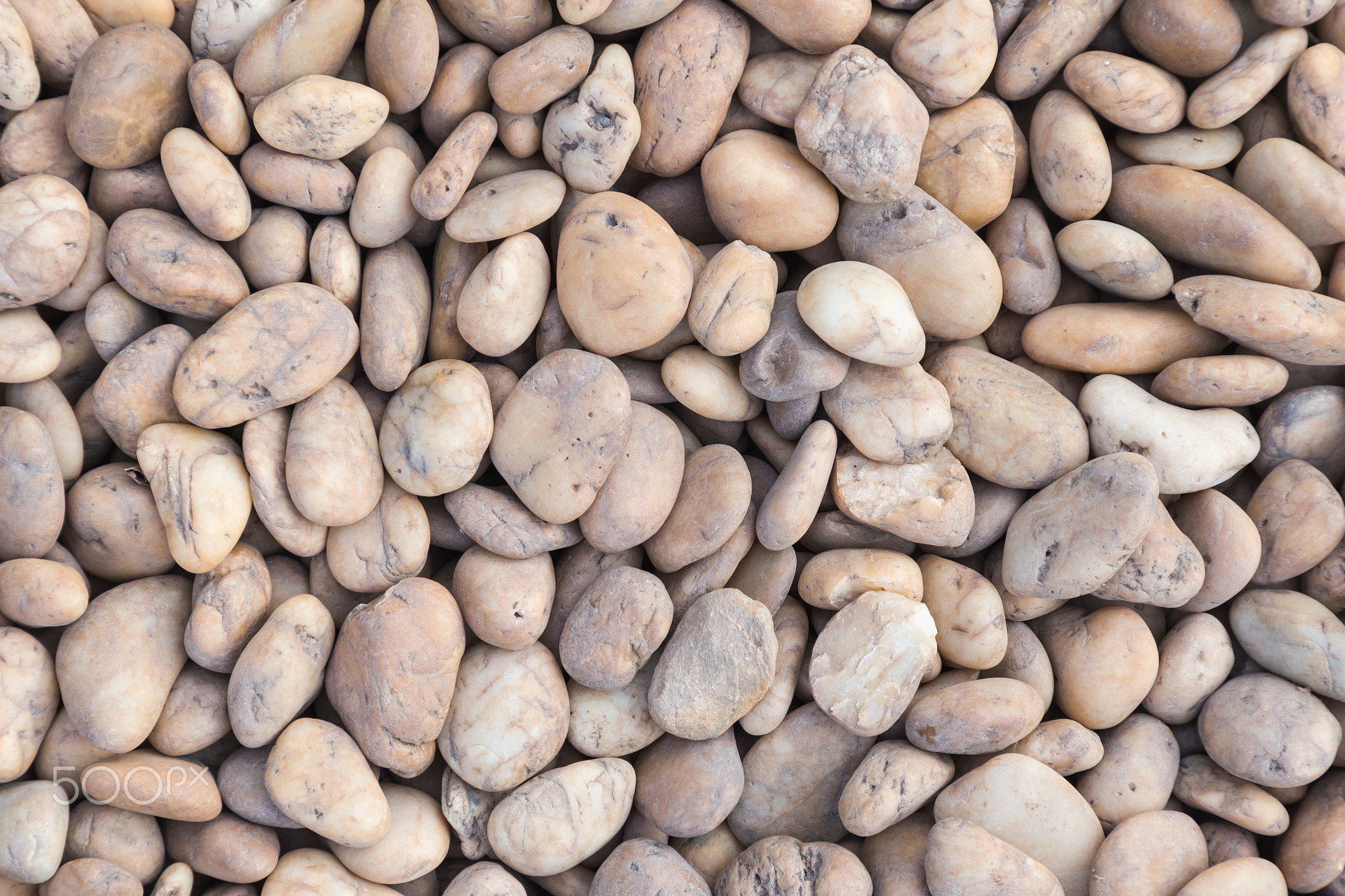 Stone pebbles background for interior exterior decoration.