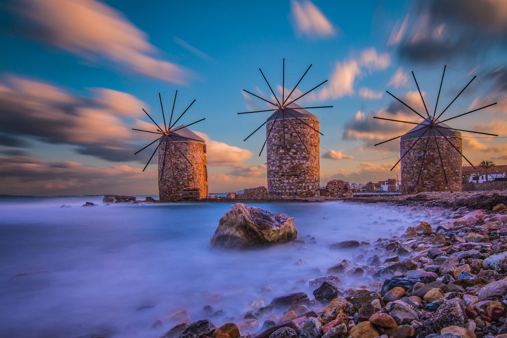 Chios Island Windmill's by Gürcan Kadagan on 500px.com